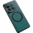 Case for OnePlus 12 5G, Leather Hybrid MagSafe, green