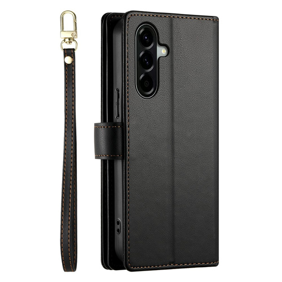 Flip case with zip pocket for Samsung Galaxy A57 5G, black