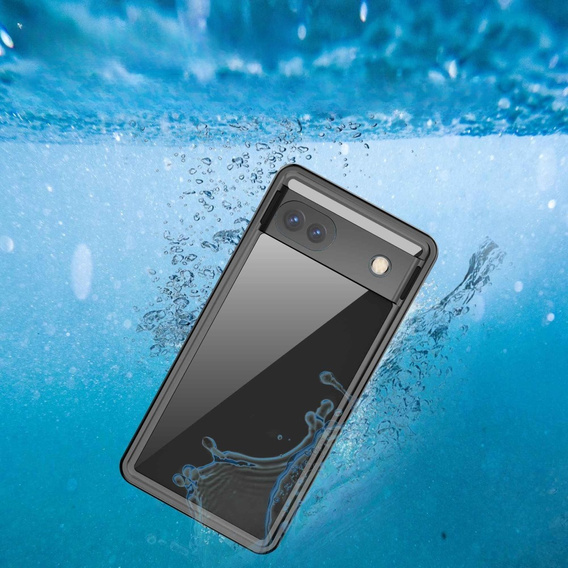 IP68 Waterproof Case for Google Pixel 6a, Redpepper, black