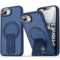 Case for Iphone 16E, Kickstand Matt Case, for MagSafe, blue