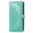 Flip case for Motorola Moto G24 / G24 Power / G04, Mandala, green