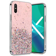 Case for Xiaomi Redmi 9A, Glittery, pink