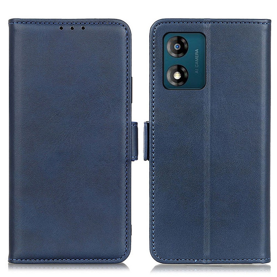 Flip case for Motorola Moto E13, Wallet, blue