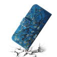 Flip case for Samsung Galaxy A14 4G/5G, Wallet, Sakura, blue