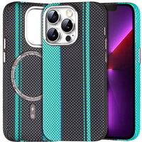 MagSafe's iPhone 13 Pro Case, Carbon Fiber, black / blue