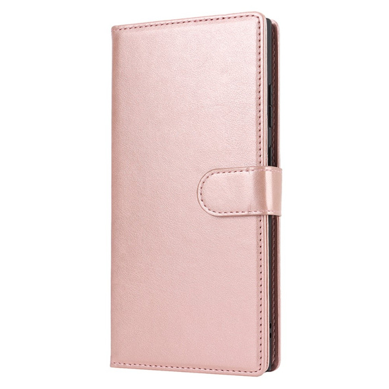 Flap case for Samsung Galaxy S23 Ultra, Wallet, for MagSafe, pink rose gold