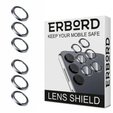 2x ERBORD tempered glass for camera to Samsung Galaxy S24+ Plus, grey