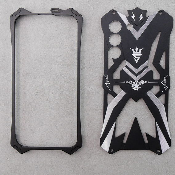 Armored case for Samsung Galaxy S22, Aluminum Alloy, black