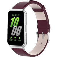 Leather Strap for Samsung Galaxy Fit 3, Maroon