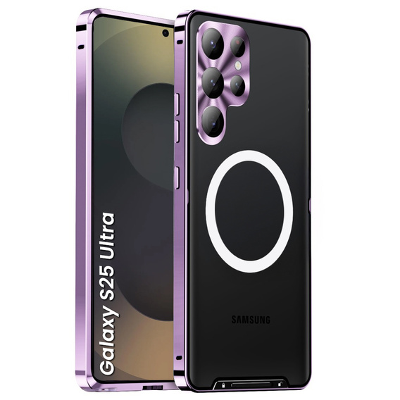 Camera Protection Case for Samsung Galaxy S25 Ultra, CamShield MagSafe, purple