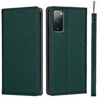 Leather case for Samsung Galaxy S20 FE, ERBORD Grain Leather, green