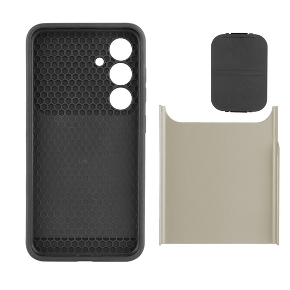 Case for Samsung Galaxy S24, ERBORD CamProtect Slide Camera, gold