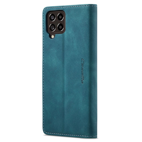 CASEME case for Samsung Galaxy M33 5G, Leather Wallet Case, blue
