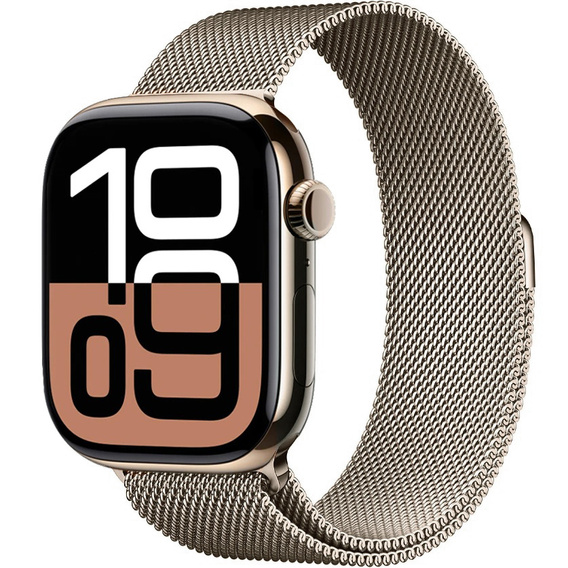 Milanese bracelet for Apple Watch 1/2/3/4/5/6/7/8/SE/ULTRA (42/44/45/49 MM) - Champagne Gold
