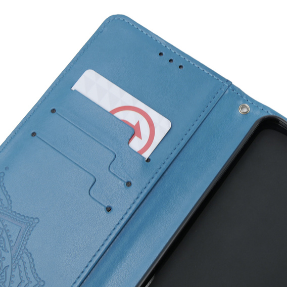 Flip case for Xiaomi Poco X6 5G, Mandala, blue