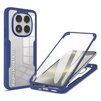 Case for Xiaomi Redmi Note 14 Pro 5G, Shockproof, with film, dark blue