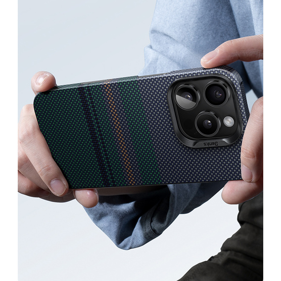 BENKS Kevlar Magnetic Armor Air Aurora 600D SA66 case for MagSafe for iPhone 16 Pro Max