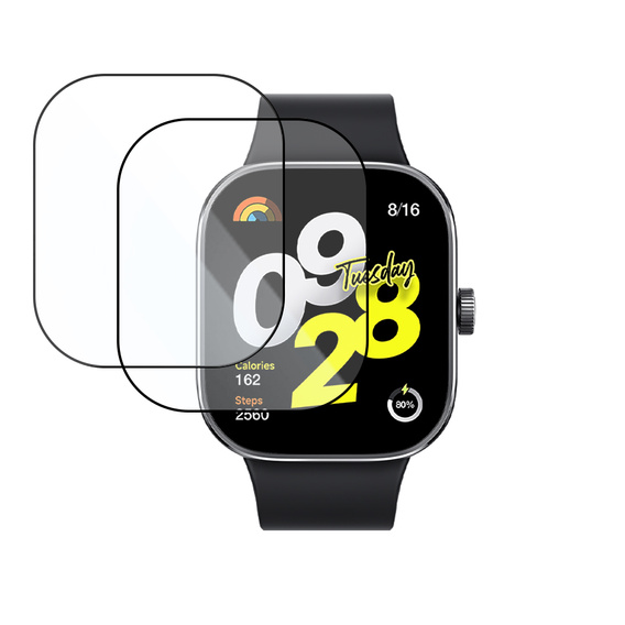 2x ERBORD Hybrid Glass for Xiaomi Redmi Watch 4