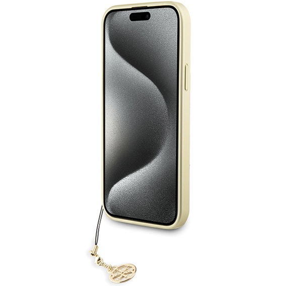 Guess 4G Charms case with charm for iPhone 15 Pro