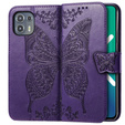 Flip case for Motorola Edge 20 Lite, Butterfly, purple