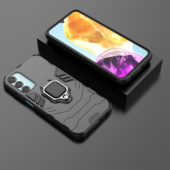 Case for Samsung Galaxy M15 5G, Kickstand Ring, black