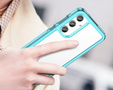 Case for Samsung Galaxy A55 5G, Fusion Hybrid, transparent / blue