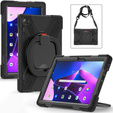 Children's case for Lenovo Tab M10 10.1 Gen 3, armored with strap, black