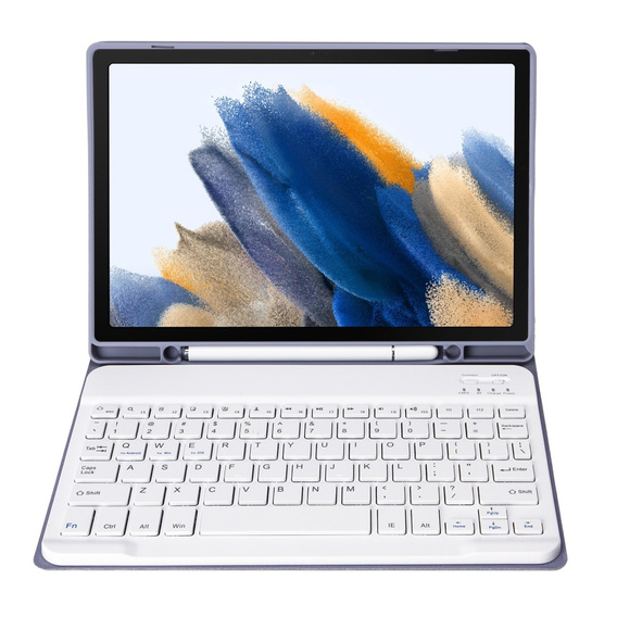 Case + keyboard Samsung Galaxy Tab A8 10.5 X200 / X205, purple