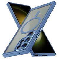 Case for Samsung Galaxy S24 Ultra, ERBORD Impact Guard, MagSafe, blue
