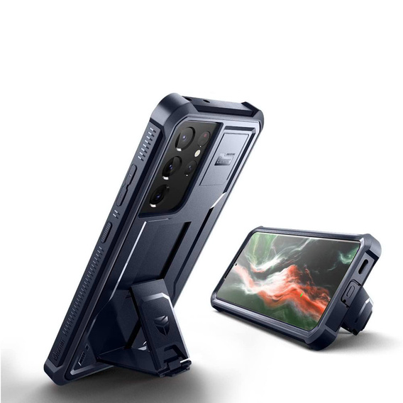 Armored case for Samsung Galaxy S21 Ultra, Dexnor Full Body, blue