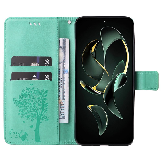 Flip case for Xiaomi 13T / 13T Pro, tree, green