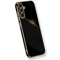 Case for Samsung Galaxy A25 5G, Glamour CamShield, black + 9H glass