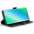 Flip case for Samsung Galaxy S23 Ultra, ERBORD Waxy Wallet, black