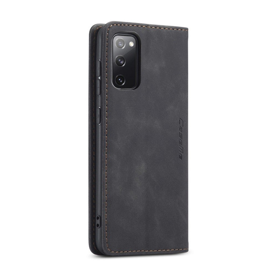 CASEME case for Samsung Galaxy S20 FE, Leather Wallet Case, black