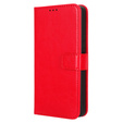 Flip case for Infinix Note 30 Pro 4G, Crazy Horse Wallet, red