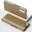Case for Samsung Galaxy M52 5G, Clear View, gold