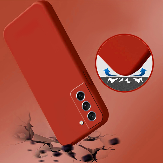 Case for Samsung Galaxy S21 FE, Silicone Lite, red