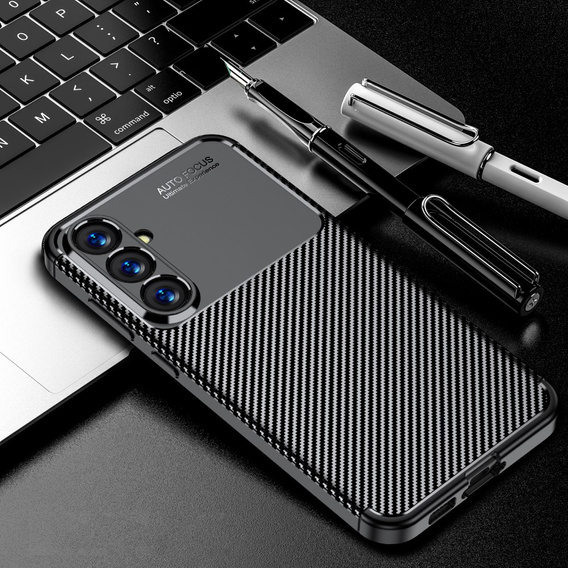 Case for Samsung Galaxy S23 FE, Carbon Gel, black