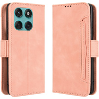 Flip case for Motorola Edge 60 / 60 Fusion, Card Slot, pink