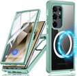 Case for Samsung Galaxy S24 Ultra, Shockproof, with screen film, for MagSafe, green