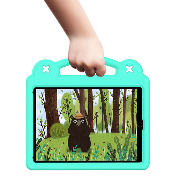 Children's case for Lenovo Tab M10 X505F X605F / Tab P10-X705F/L / Huawei T5 10.1, Cute Patterns, with stand, green