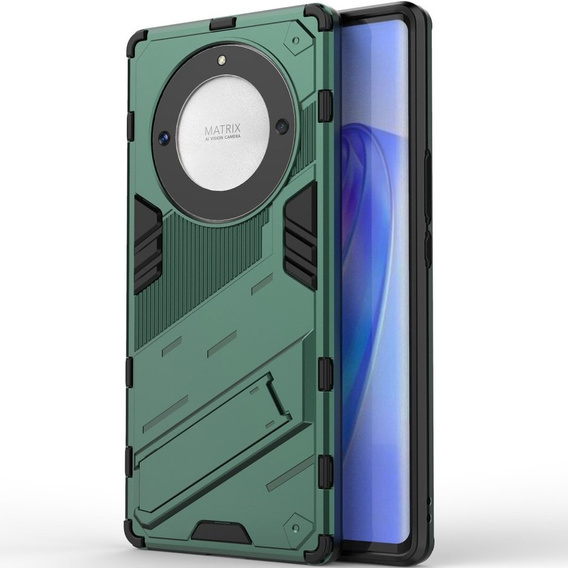 Case for Honor Magic 5 Lite, Military kickstand, green