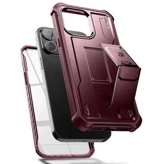 Armored case for iPhone 14 Pro Max, Dexnor Full Body, red