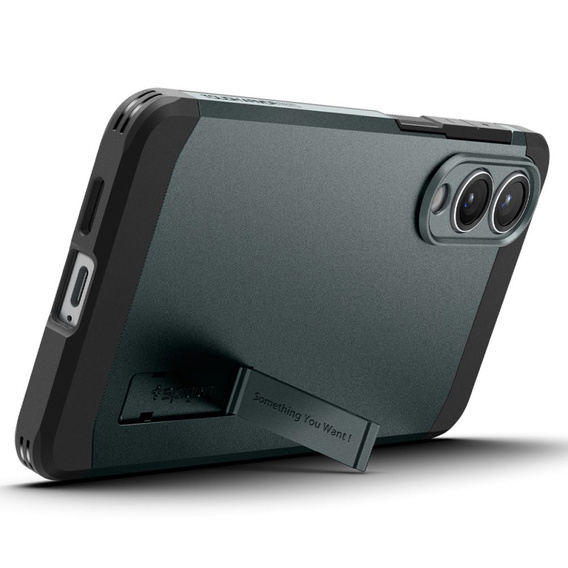 Spigen case for Samsung Galaxy A36 5G, Tough Armor Mag MagSafe, black + 9H Tempered Glass