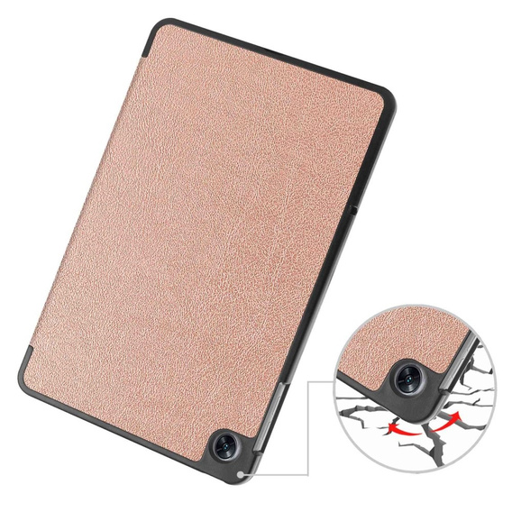 Case for Oppo Pad Air, Smartcase, pink rose gold