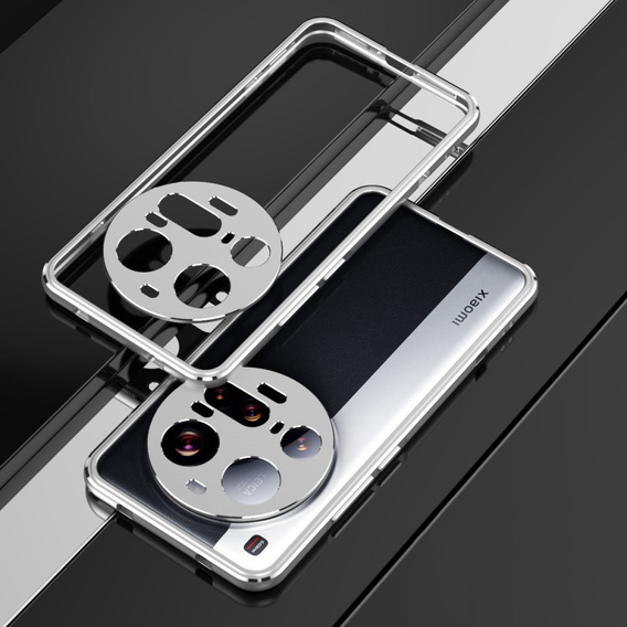 Case for Xiaomi 15 Ultra, Armor Bumper, with lens cover, silver