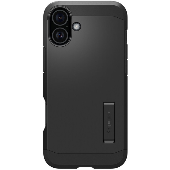 Spigen case for iPhone 16 Plus, Tough Armor Mag MagSafe, black + 9H Tempered Glass
