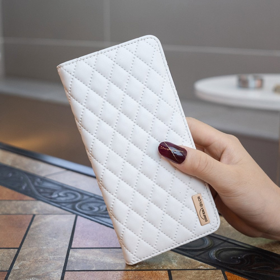 Flip case for Samsung Galaxy A54 5G, Wallet, BINFEN COLOR, white