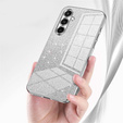Glitter Case CamShield for Samsung Galaxy A37 5G, silver