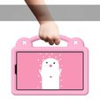 Children's case for Samsung Galaxy Tab A9, Cute Patterns, with stand, pink